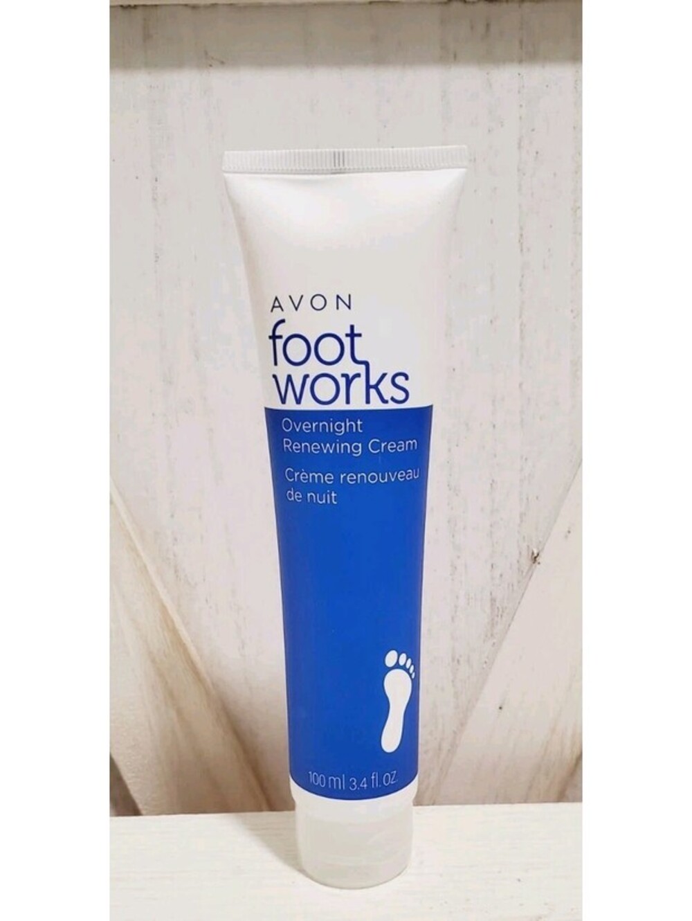 Avon Foot Works Overnight Renewing Cream With Jojoba Oil And Green Tea